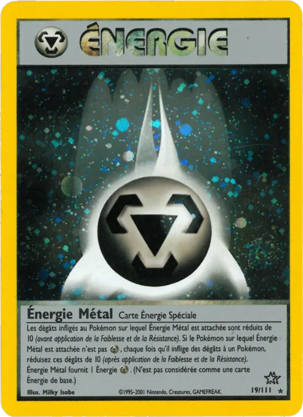 Énergie Métal — Neo Genesis 19 French Pokémon card