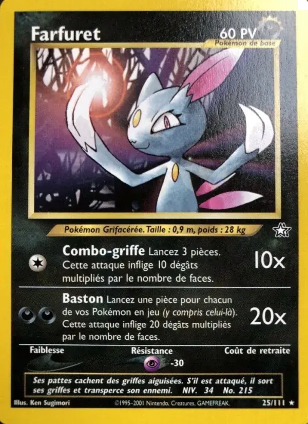 Farfuret — Neo Genesis 25 French Pokémon card