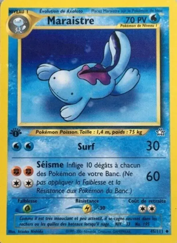 Maraistre — Neo Genesis 45 French Pokémon card