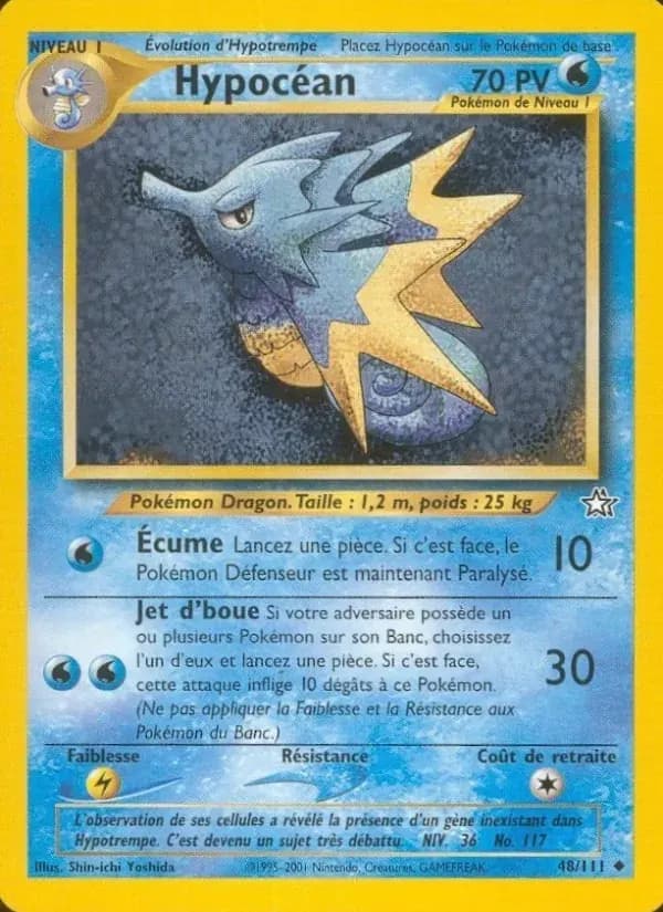 Hypocéan — Neo Genesis 48 French Pokémon card
