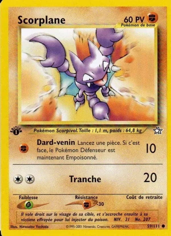 Scorplane — Neo Genesis 59 French Pokémon card