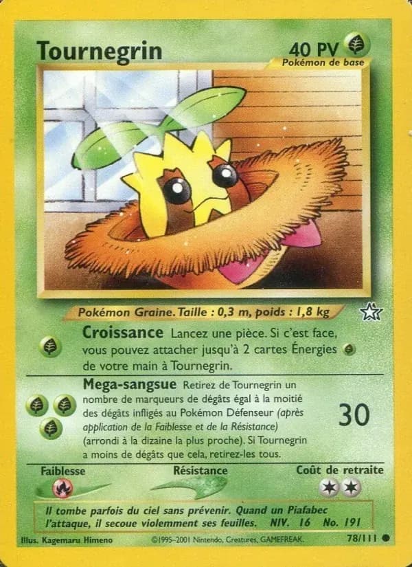 Tournegrin — Neo Genesis 78 French Pokémon card