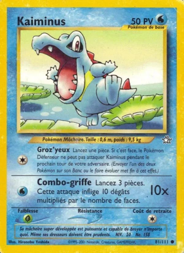 Kaiminus — Neo Genesis 81 French Pokémon card