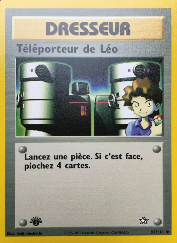 Téléporteur de Léo — Neo Genesis 91 French Pokémon card
