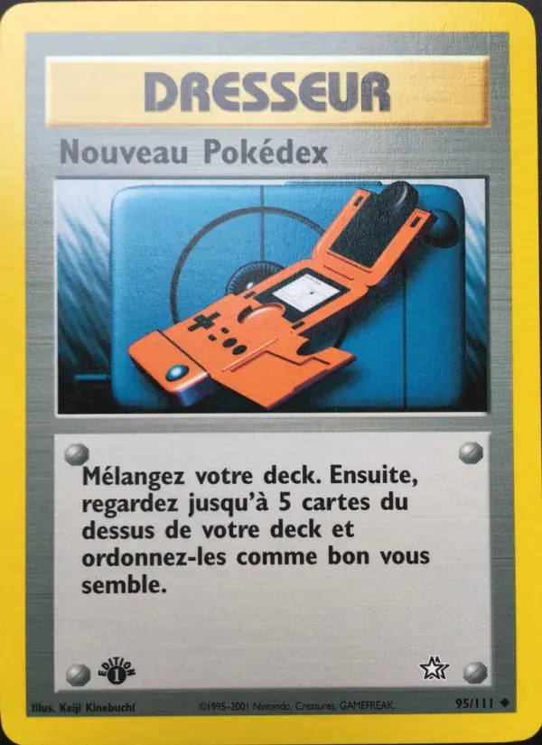 Nouveau Pokédex — Neo Genesis 95 French Pokémon card
