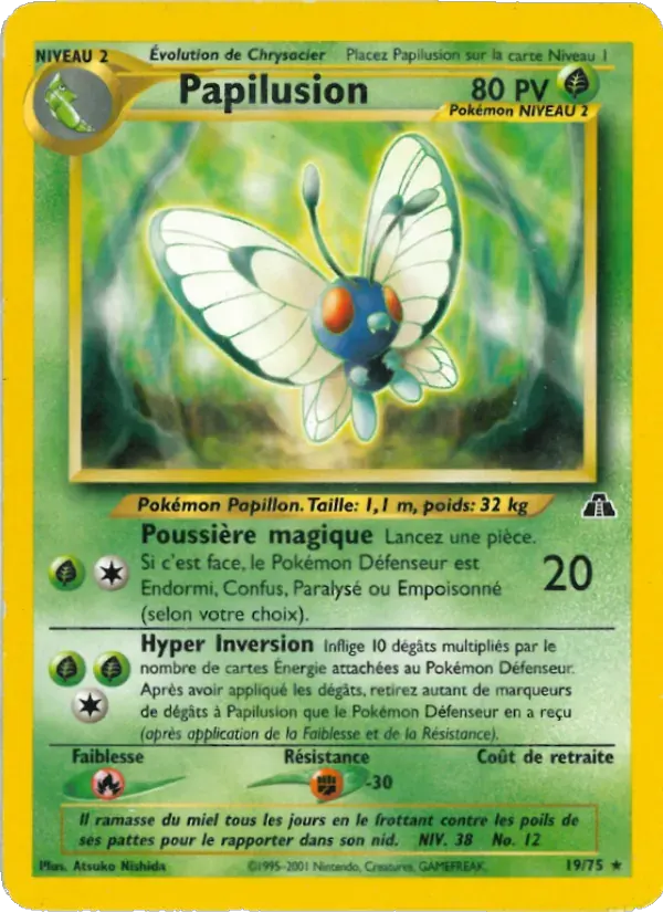 Papilusion — Neo Discovery 19 French Pokémon card