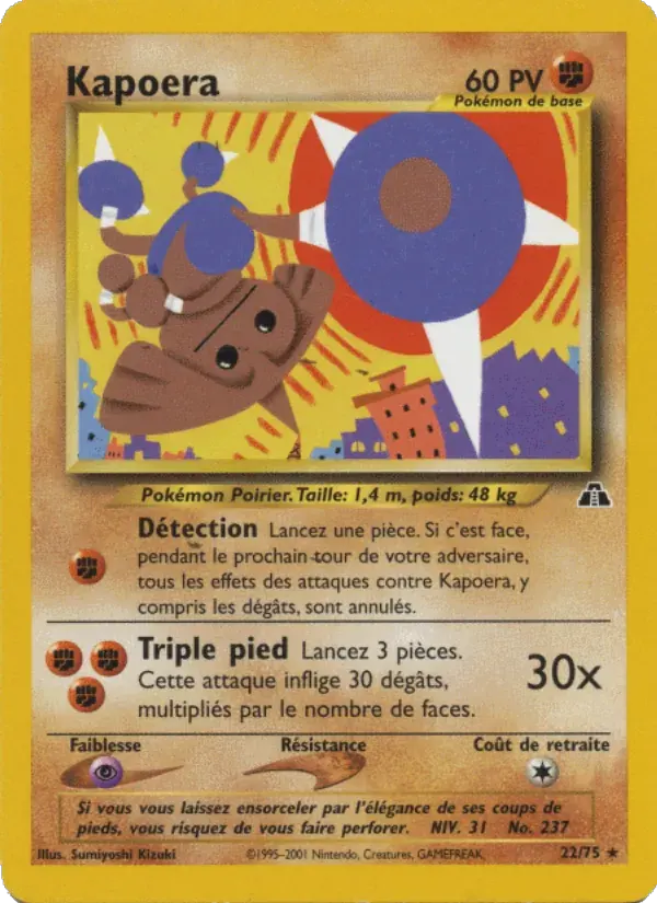 Kapoera — Neo Discovery 22 French Pokémon card