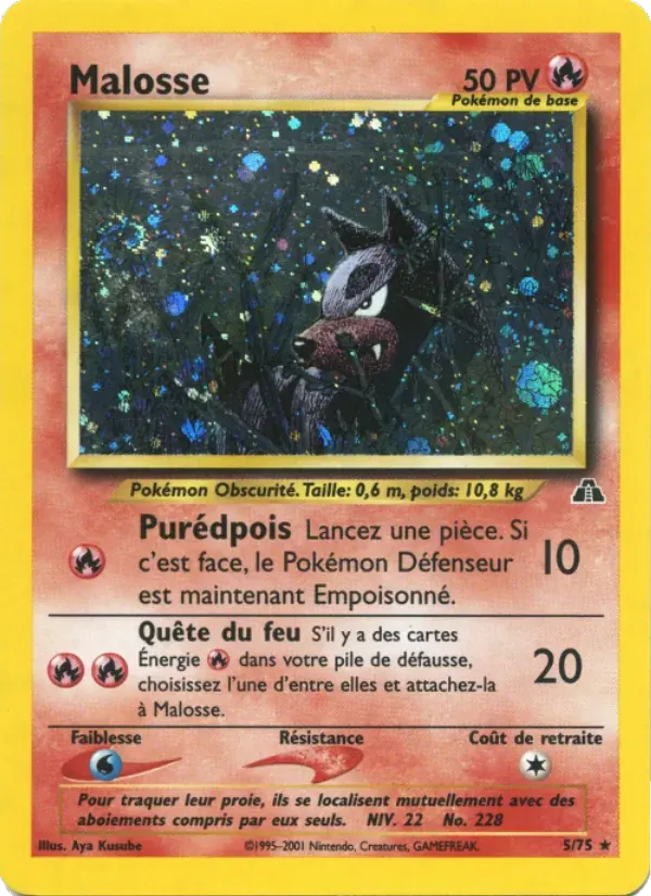 Malosse — Neo Discovery 5 French Pokémon card