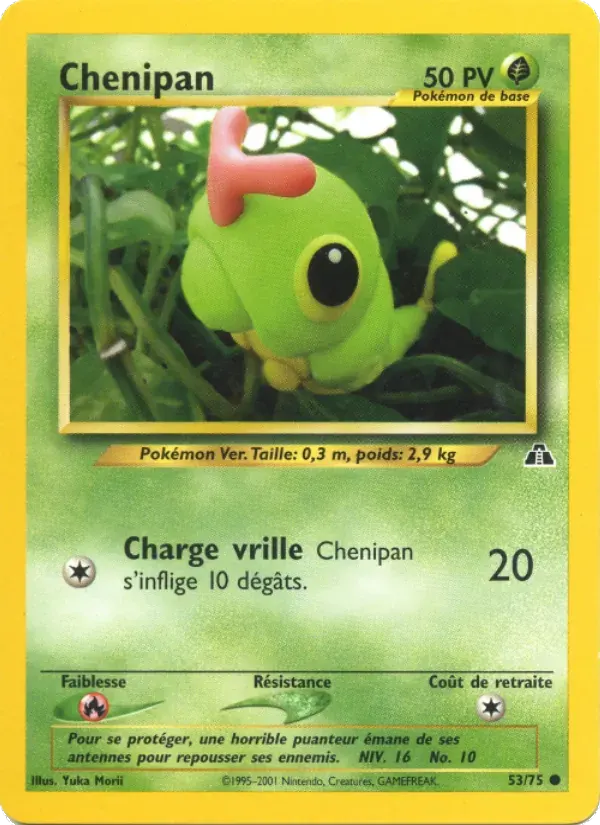 Chenipan — Neo Discovery 53 French Pokémon card