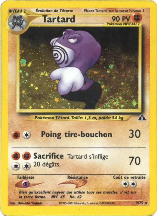 Tartard — Neo Discovery 9 French Pokémon card
