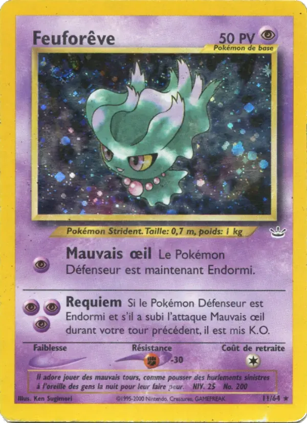 Feuforêve — Neo Revelation 11 French Pokémon card