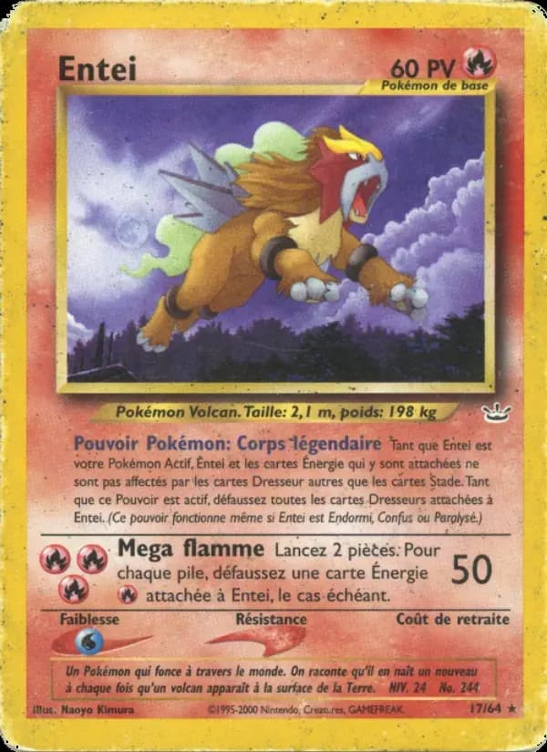 Entei — Neo Revelation 17 French Pokémon card