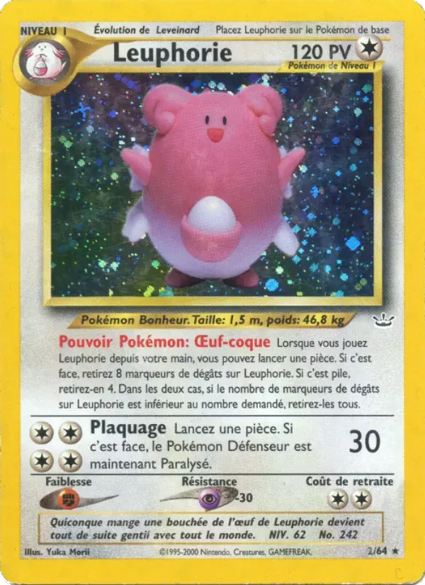 Leuphorie — Neo Revelation 2 French Pokémon card
