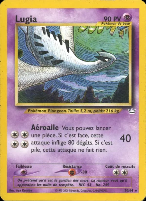 Lugia — Neo Revelation 20 French Pokémon card
