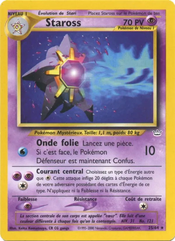 Staross — Neo Revelation 25 French Pokémon card