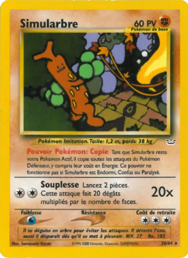 Simularbre — Neo Revelation 26 French Pokémon card