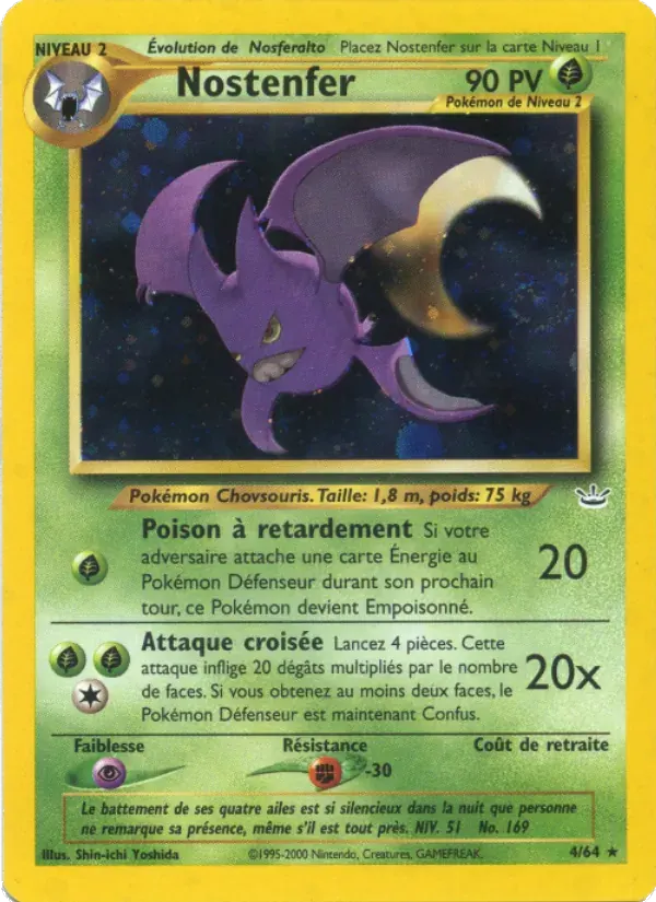 Nostenfer — Neo Revelation 4 French Pokémon card