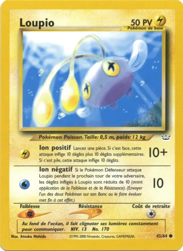 Loupio — Neo Revelation 42 French Pokémon card