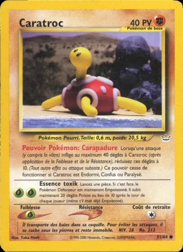 Caratroc — Neo Revelation 51 French Pokémon card