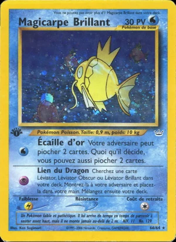 Magicarpe Brillant — Neo Revelation 66 French Pokémon card