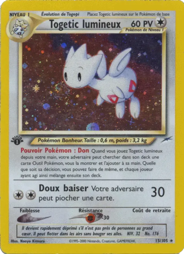 Togetic lumineux — Neo Destiny 15 French Pokémon card