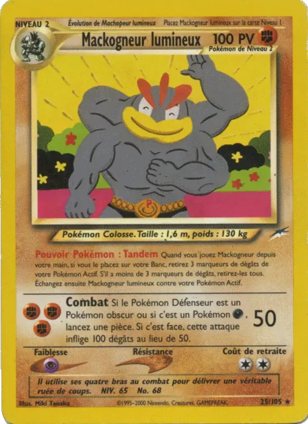 Mackogneur lumineux — Neo Destiny 25 French Pokémon card
