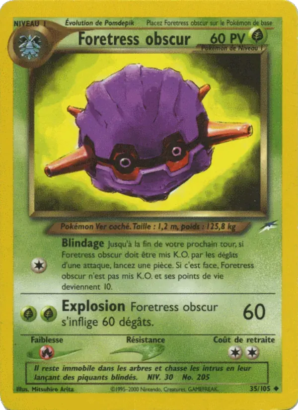 Foretress obscur — Neo Destiny 35 French Pokémon card