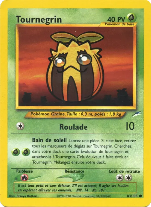 Tournegrin — Neo Destiny 83 French Pokémon card