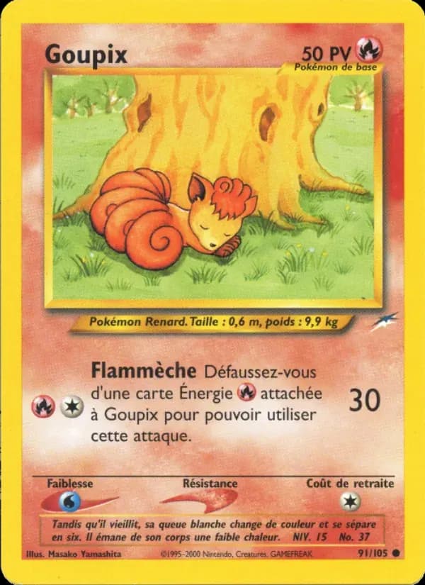 Goupix — Neo Destiny 91 French Pokémon card