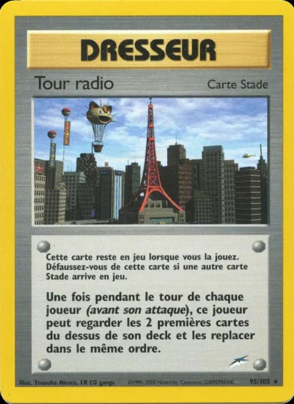 Tour radio — Neo Destiny 95 French Pokémon card