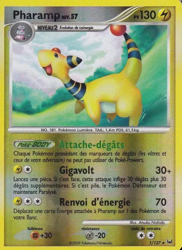 Pharamp — Platine 1 French Pokémon card