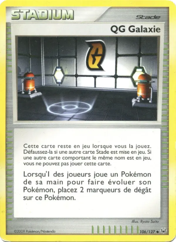 QG Galaxie — Platine 106 French Pokémon card