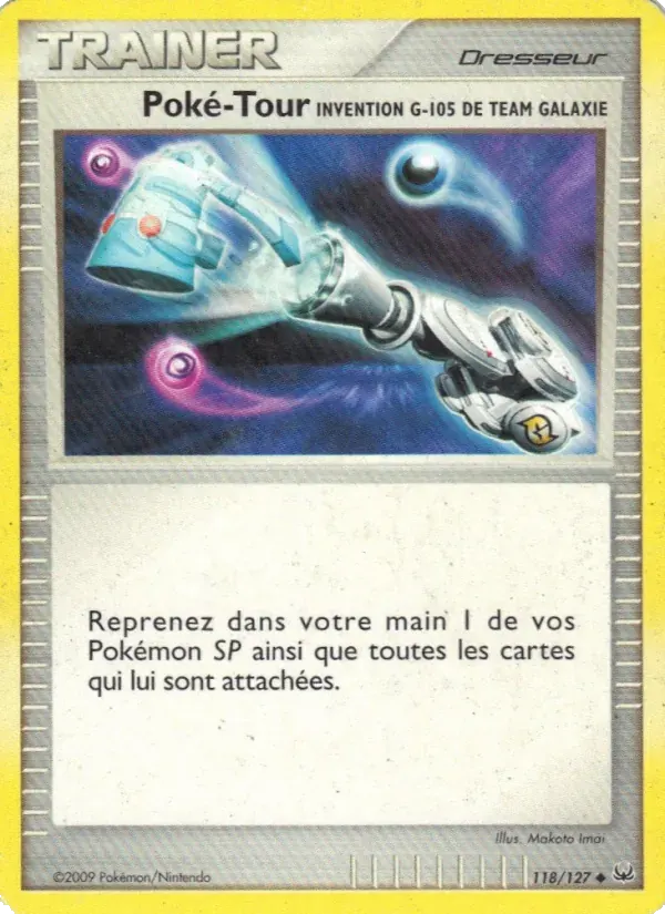 Poké-Tour Invention G-105 de Team Galaxie — Platine 118 French Pokémon card