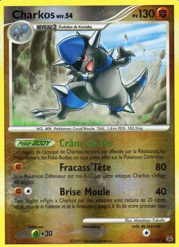 Charkos — Platine 13 French Pokémon card