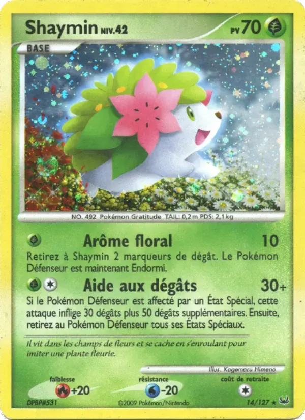 Shaymin — Platine 14 French Pokémon card