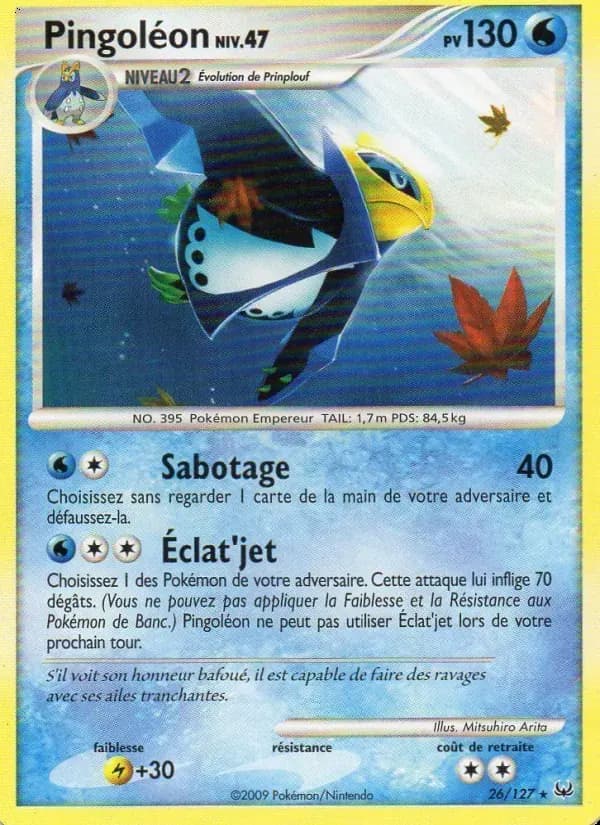 Pingoléon — Platine 26 French Pokémon card