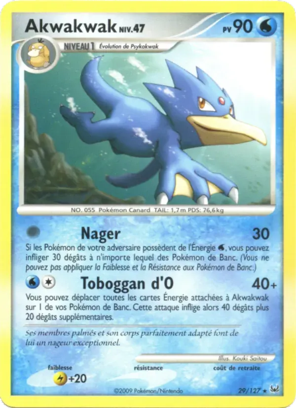 Akwakwak — Platine 29 French Pokémon card