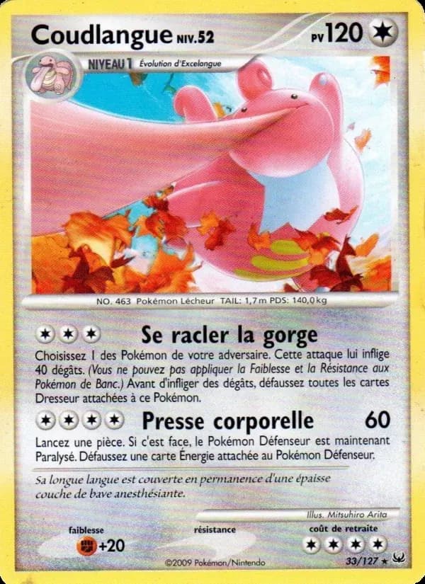 Coudlangue — Platine 33 French Pokémon card