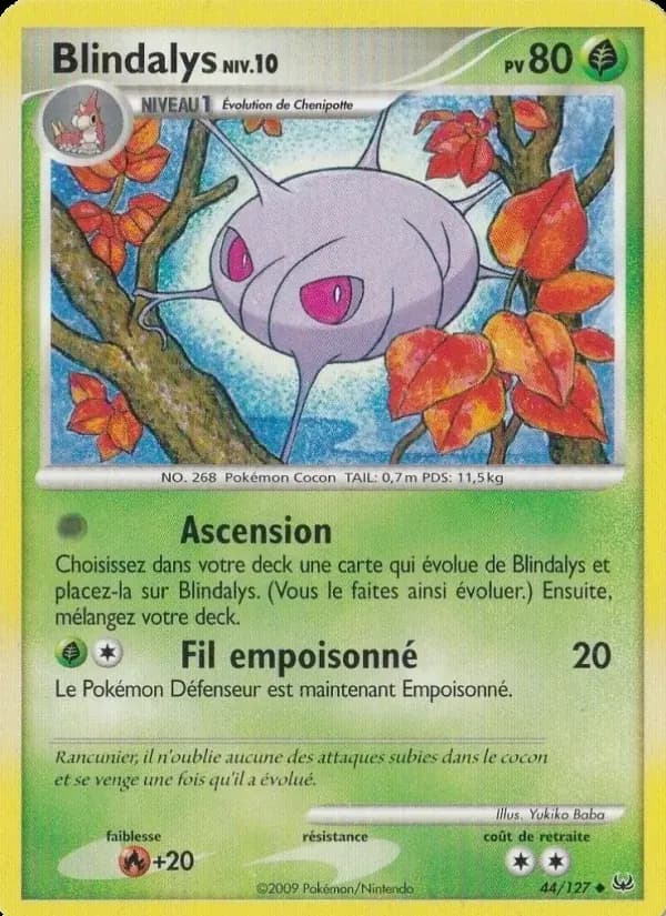 Blindalys — Platine 44 French Pokémon card