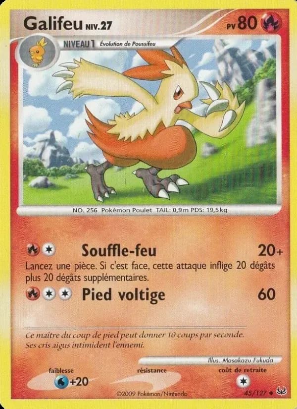 Galifeu — Platine 45 French Pokémon card