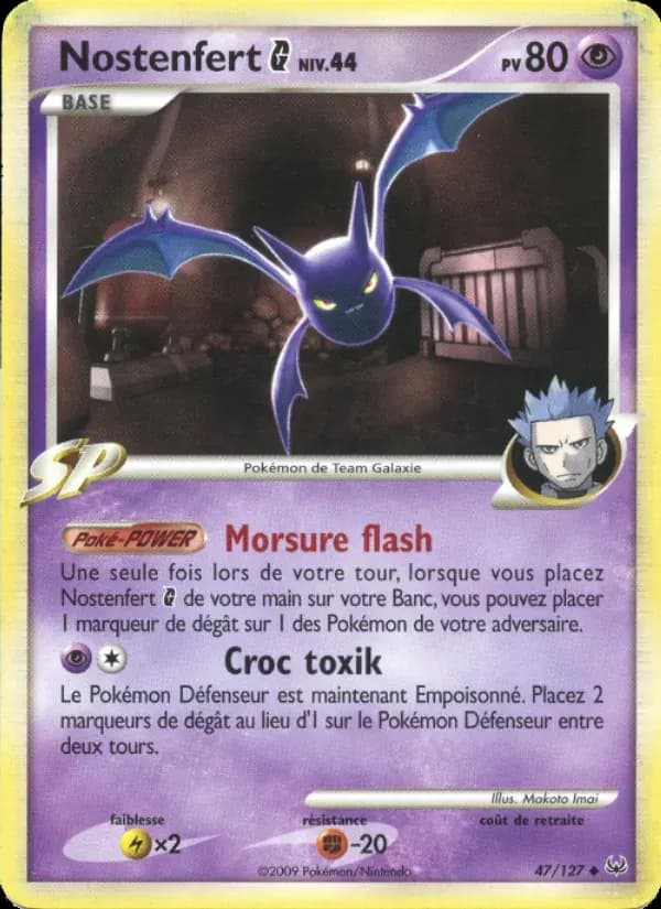 Nostenfert G — Platine 47 French Pokémon card