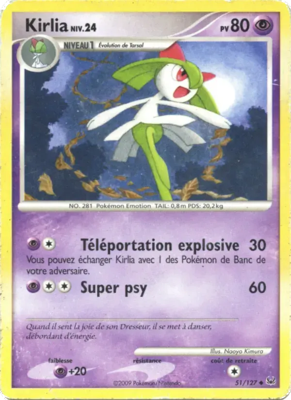 Kirlia — Platine 51 French Pokémon card