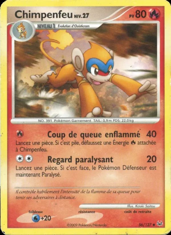 Chimpenfeu — Platine 56 French Pokémon card