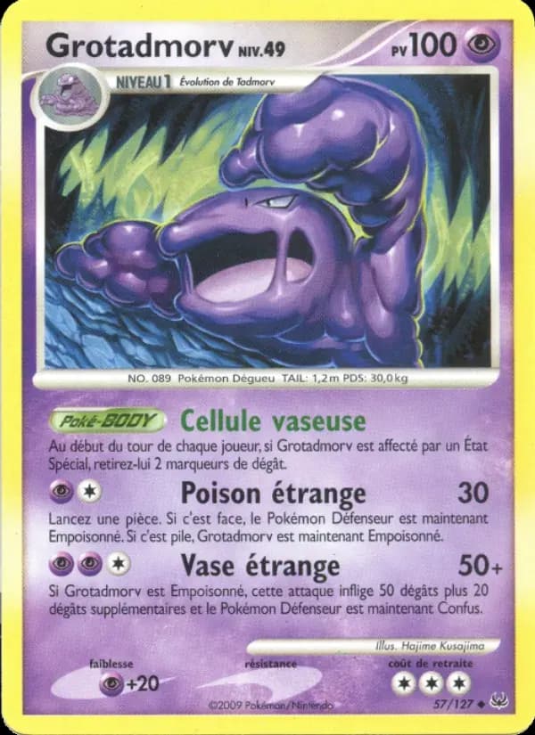 Grotadmorv — Platine 57 French Pokémon card