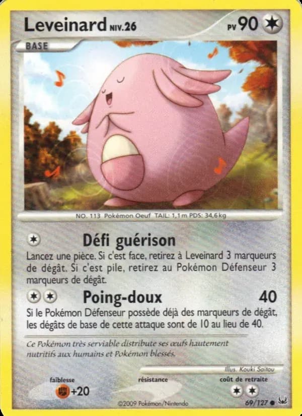 Leveinard — Platine 69 French Pokémon card