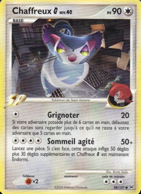 Chaffreux G — Platine 88 French Pokémon card