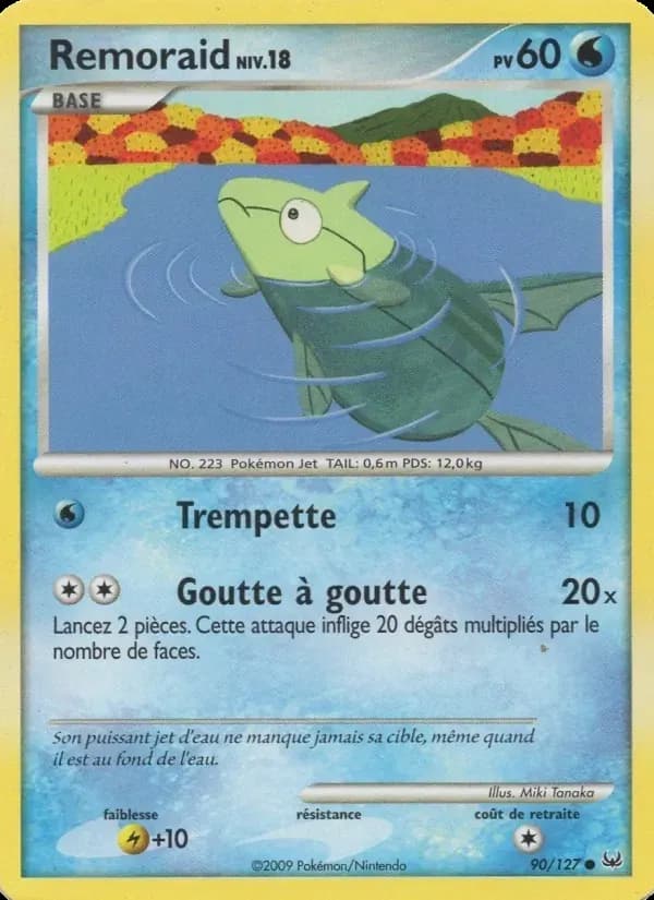Rémoraid — Platine 90 French Pokémon card
