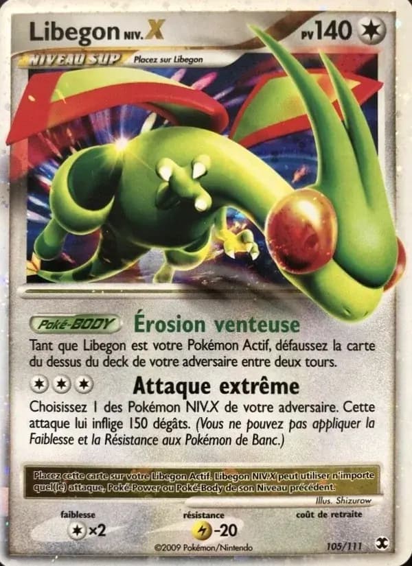 Libegon Niv. X — Rivaux Émergeants 105 French Pokémon card