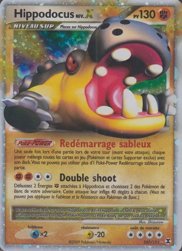 Hippodocus Niv. X — Rivaux Émergeants 107 French Pokémon card