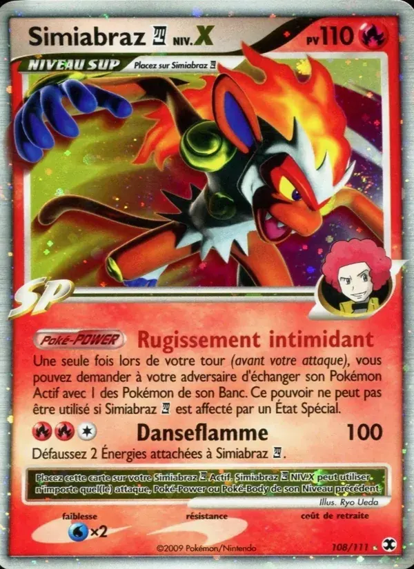 Simiabraz Niv. X — Rivaux Émergeants 108 French Pokémon card
